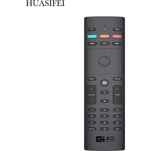 2021 G40S Voice Search Air Mouse Infrared Learning Gyro Smart Remote Control Remote control for gate for Android TV Box PC