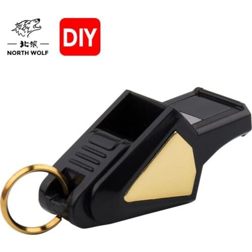 2021 New Outdoor Survival Whistle ABS Injection Molding Gift Packing Treble Whistle