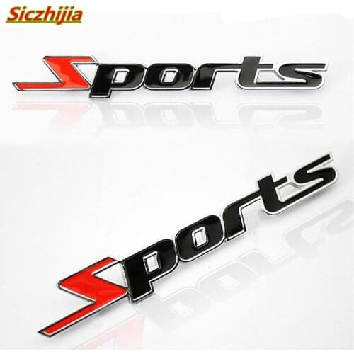 3D chrome metal sport label car sticker for Ford Focus Fusion Escort Kuga Ecosport Fiesta Falcon EDGE/Explorer/EXPEDITION
