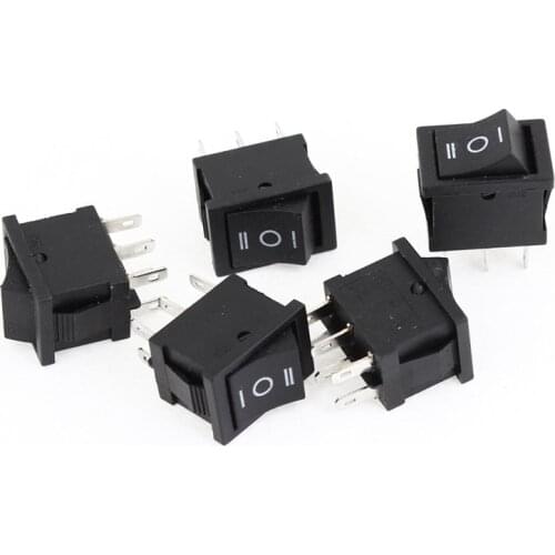 5 pcs x 6 Pin DPDT ON-OFF-ON 3 Position Boat Rocker Switch 15A/250V 20A/125V AC