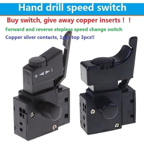 Hand drill speed switch accessories Forward and reverse stepless speed change FA2-6/1BEK modification 250V 6A