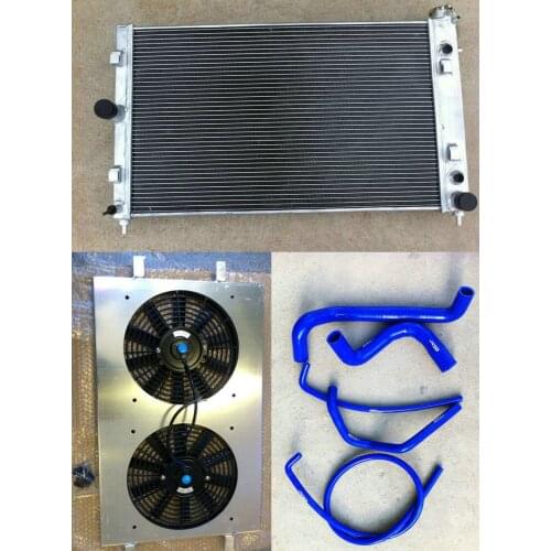 Aluminum Radiator + hose+shroud for HOLDEN Commodore VZ LS1 LS2 SS V8 2004-2006 05 04 06