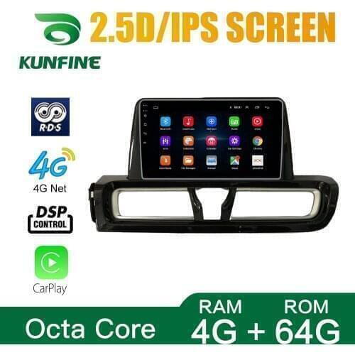 Car Stereo for KIA FORTE 2018-2019 Octa Core Android 10.0 Car DVD GPS Navigation Player Deckless Headunit Radio