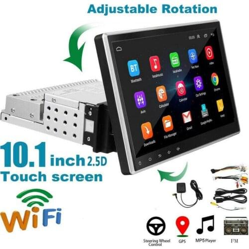 2G 32G Car radio for Universal Single 1DIN car dvd player GPS navigation Android 10 Rotatable 10.1 inch car Multimedia Video Blu