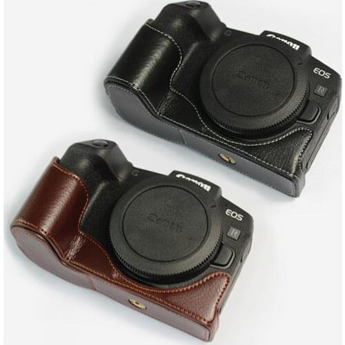 Genuine Real Leather Half Camera Case Grip hand strap for Canon EOS RP
