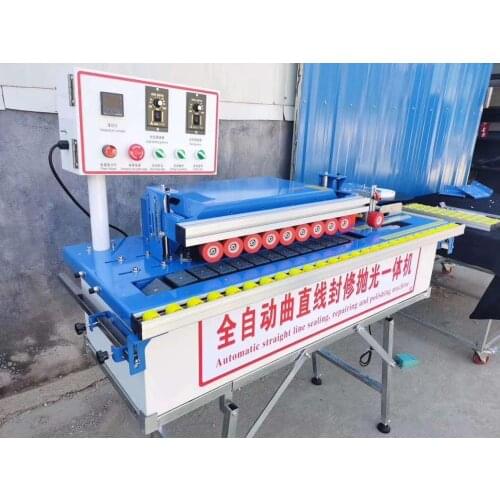 Woodworking machinery automatic edge banding machine straight line / curve edge banding / trimming / polishing machine three in
