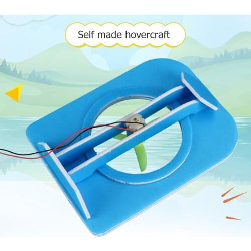 Students DIY Hovership Hovercraft Model Toys Kids Children Kinetic Energy Hovercraft Science Experiment Intellectual Material