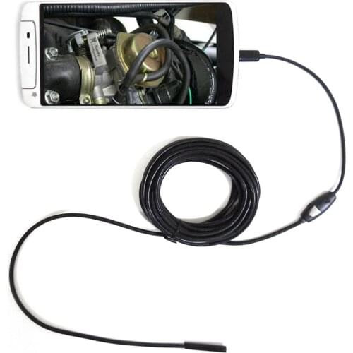 HD720P 8mm lens Android Endoscope Camera 1m/1.5m/2m/3.5m/5m Soft/Hard Cable for Smart Android Phone USB Inspection Borescope