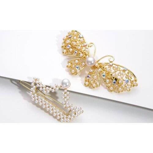 Lnngy 14K Gold Filled Hair Clips 7-10mm Natural Cultured Freshwater Hair Clips Pearl Jewelry Women Hairpin Elegant Pearls Gifts