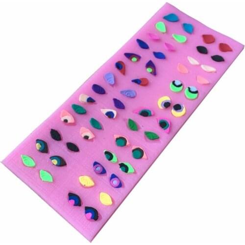 Little Silicone Cartoon Animals Eyes Turn Sugar Cake Mould Chocolate Mould Ultralight Clay Mould D425