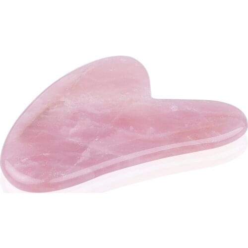 New Natural Stone Massage Rose Quartz Massager For Facial Neck Pressure Therapy Scraper Health Care Massager
