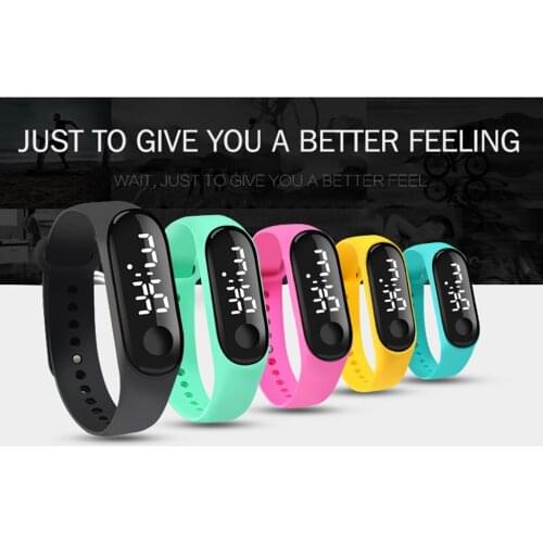 Multifunction LED Electronic Digital Wrist Watch For Child Boy Girl Kids