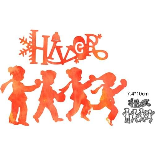 Metal Cutting Dies Cut Mold Christmas Children Decoration Scrapbook Paper Craft Knife Mould Blade Punch Stencils