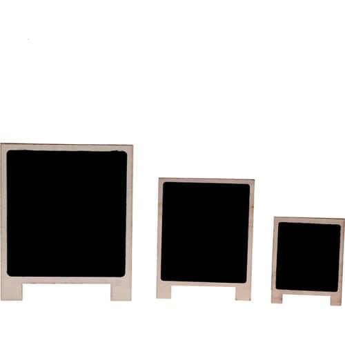 Desktop Writing Boards Wood Tabletop Chalkboard Double Sided Blackboard Message Board Stationery Office Supplies