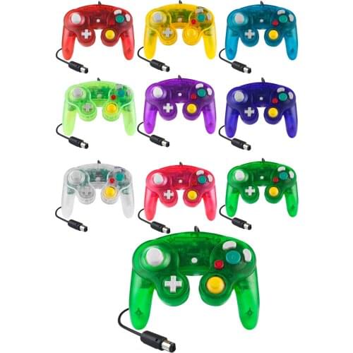 2020 NEW Transparent Wired Gamepad Joypad For Nintendo For NGC Controller Used For MAC Computer Console Port