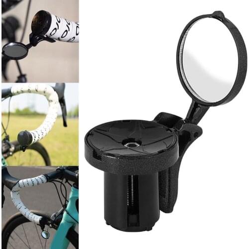 NEW Road Mountain Bike Cycling Adjustable Bicycle Handlebar Plug Rear View Mirror