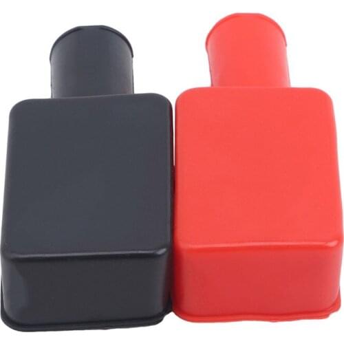 Car Battery Pole Positive And Negative Protection Cover Soft Plastic Flexible Battery Terminal Insulator Protective