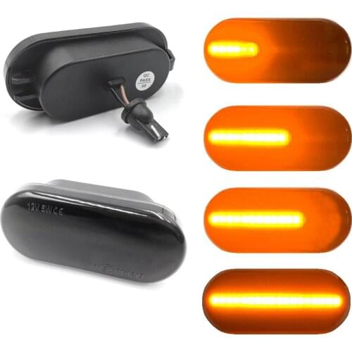 For VW Bora Golf 3 4 Passat 3BG Polo SB6 Dynamic Turn Signal Lamp Car Side Marker Light 12V Amber Flowing Water LED Car Styling