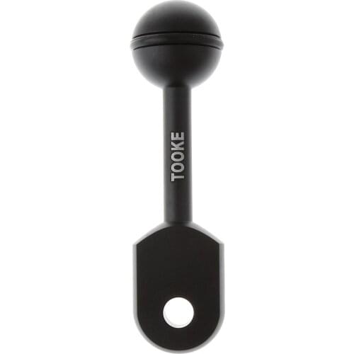 Durable 10cm 4" Single Ball Arm Adapter Mount Base for Underwater Swimming Scuba Diving Dive Photography Light System Black