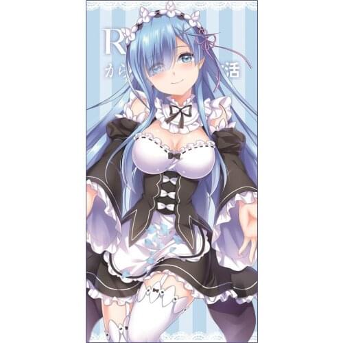 Re:Life in a different world from zero Anime bath towel rem ram soft face towel