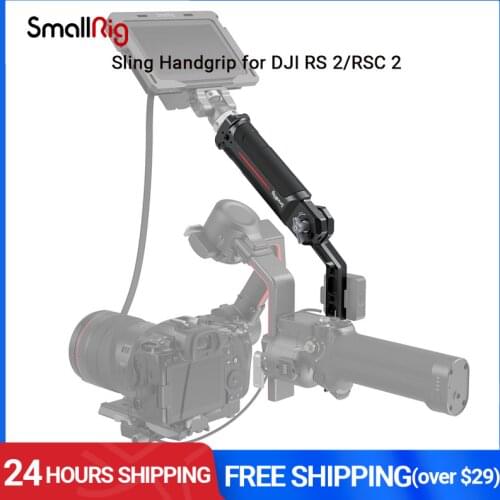 SmallRig Sling Dual Handgrip /Monitor Mount/NATO Clamp Accessory for DJI RS 2/RSC 2 Stabilizer Master Kit 3028B