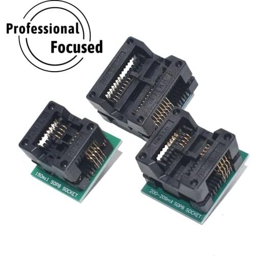 SOP16 to DIP8 Wide-body Seat Wide 150mil 200mil 208mil 300mil Programmer SOP8 Adapter Socket for EZP2010 EZP2013 CH341A IC test