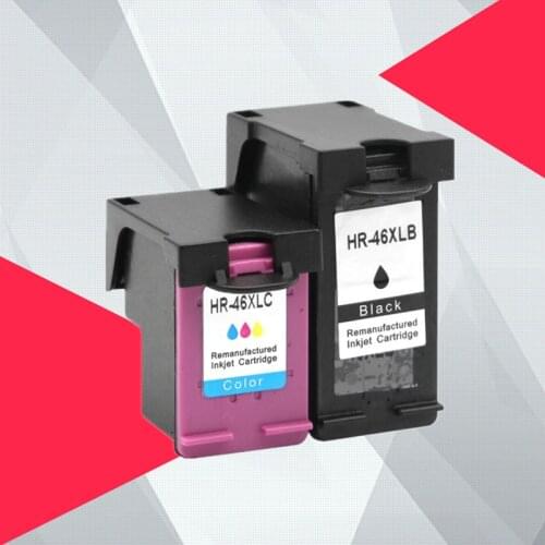 Compatible 46XL Ink Cartridge For hp46 for hp 46 DeskJet 2520hc 2020hc 2025hc 2029 2529 4729 Printer