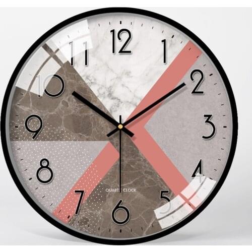 Modern Luxury Large Wall Clock Metal Kitchen Living Room Bedroom Home Decor Wall Watch Silent Creative Clocks Wall Modern Decor