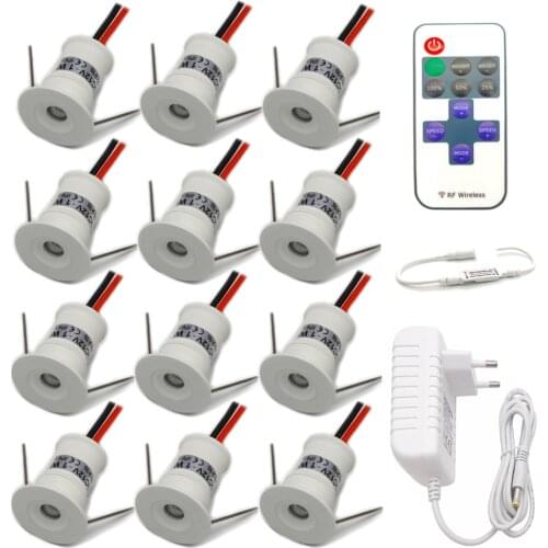 12V LED Downlight Ceiling Spotlight Dimmable Spot Light with Remote Controller Indoor Recessed Cabinet Light Canopy Led Spot