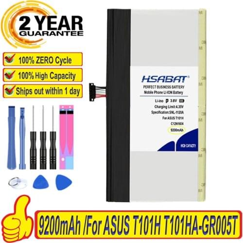 Top Brand 100% New 9200mAh C12N1604 Battery for ASUS T101H T101HA-GR005T T101HA-3D B102067-0001 tablet Batteries