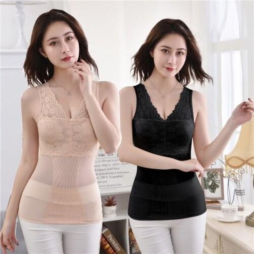 Women 2020 Summer Sexy Lace Floral Camisole Female Strap Wrapped Chest Tank Top Underwear Vest New Slim Breathable Crop Top S21