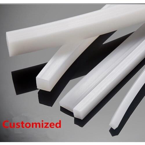 1Meter Silicone Rubber Strip Anti Oil High Temperature Seal Gasket Rubber Square Weatherstrip 4-30mm