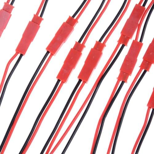 10 Pairs 2 Pin JST 100mm Pitch 2.54mm Male and Female Wire Connector Plug Cable for DIY RC Battry Model