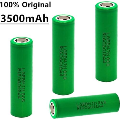 100% Original 18650 Battery 3.7v 3500mah INR18650 LG MJ1 1865 10A Discharge for LG Rechargeable Li-ion Batteria