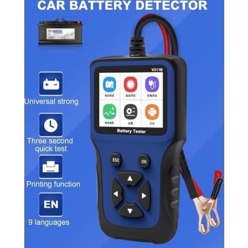 12V Professional Universal Car Battery Tester Analyzer Detector Diagnostic Tool