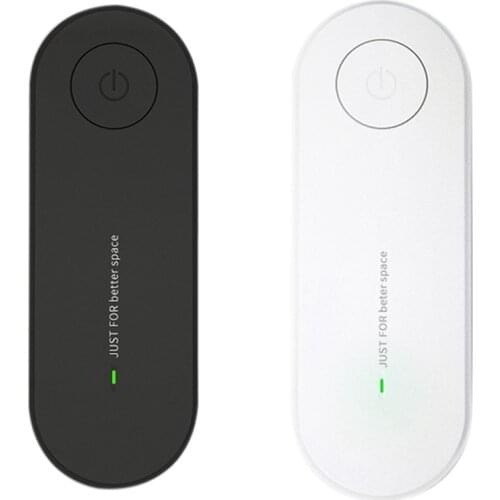 2 Pcs Plug in Air Purifier for Home Cleaner Mini Air Ionizer to Remove Smoke Air Freshener US Plug, Black & White