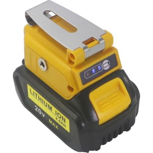 20V 6000Ah li-ion Battery USB coverter charge for Dewalt Lithium-Ion battery DCB204-2 DCB205-2 DCB200-2 DCB204 DCB205 DCB200