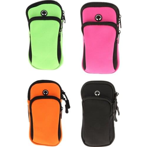 Phone Armband Sleeve Running Sports Arms Pouch Phone Holder Case for Exercise Workout, Women & Men, and Fits 5.2-6 inch Phone