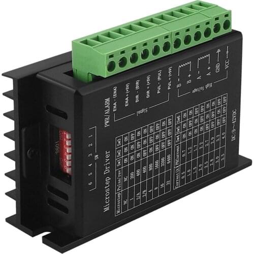 42/57/86 TB6600 Wood Router Machine Stepper Motor Driver 32 Segments Upgraded Version 4.0A 42VDC CNC Milling Kits With Box