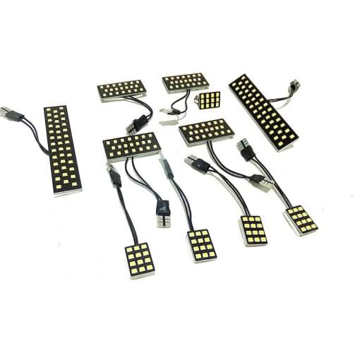 July King 6000K LED Car Interior Reading Lights Case for Toyota Alphard Vellfire 20# Series 2008-2014, 2835SMD, 17 pcs/set