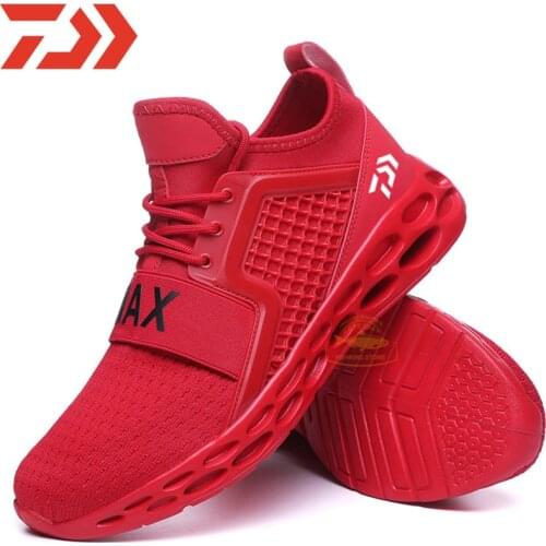 DAIWA Fishing Shoes Summer Mens Casual Shoes Mesh Breathable Fashion Lightweight Fishing Shoes Men Sneakers Hot Sale 39-48