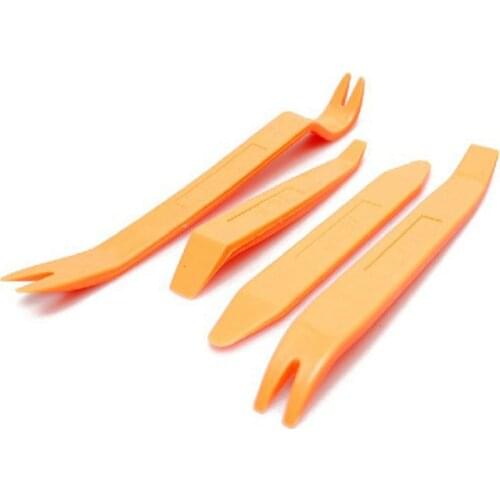 NewAuto Door Clip Panel Trim Removal Tool Kits Navigation Disassembly Seesaw Car Interior Plastic Seesaw Conversion Tool 4 Sets