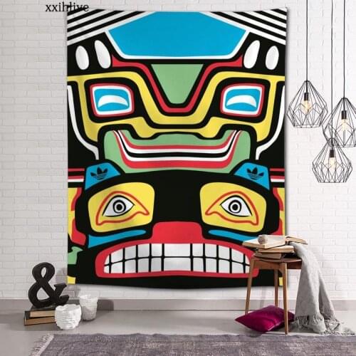 Wall Tapestry Art Maya Civilization Background Decorative Wall Hanging For Living Room Bedroom Dorm Room Home Decor 100x150cm