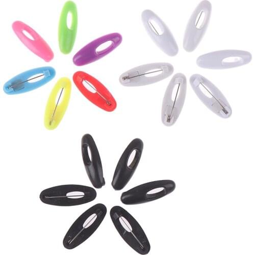 Plastic Safety Brooch Pins Women Pin Scarf Enamel Pin Buckle Accessories Head Scarf Decoration 6pcs