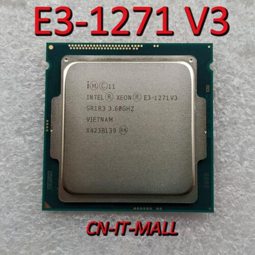 Intel Xeon E3-1271 V3 CPU 3.6GHz 8M 4 Core 8 Threads LGA1150 Processor