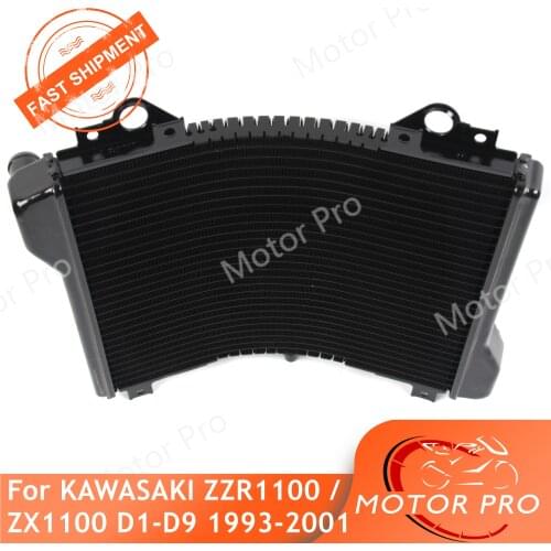 Radiator For Kawasaki ZZR ZX 1100 D1-D9 1993 - 2001 Cooling Water Cooler Motorcycle ZZR1100 ZX1100 1994 1995 1996 1997 1998