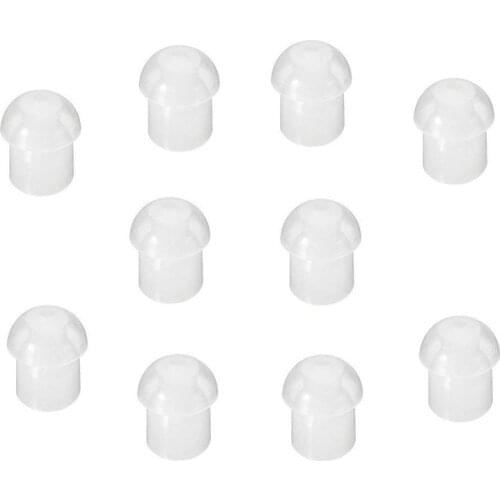 Replacement Mushroom Earbud Ear Tips for Motorola Kenwood Two Way Radio Coil Tube Audio Kits /Transparent Acoustic Tube Earpiece