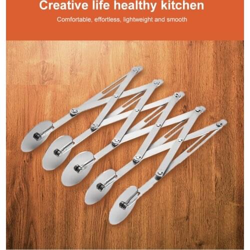 Steel Wheels Cutter Pizza separator Dough Divider Side Pasta Knife Roller Blade Pastry Peeler Bakeware Baking Cutting Tools