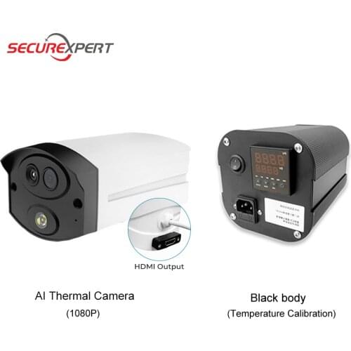 Thermal imaging IP camera Face recognition camera thermal imaging camera Fever detection camera and black body radiation source
