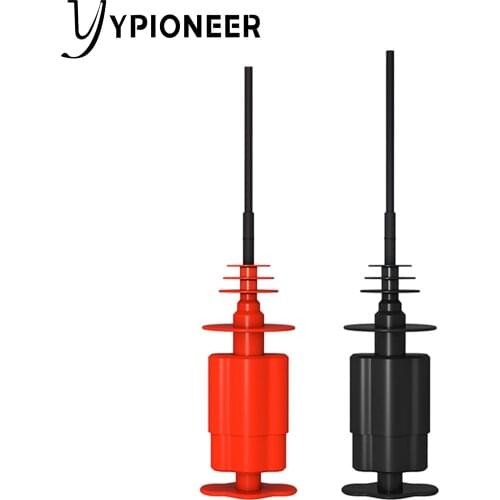 YPioneer P5012 High Voltage Flexible Test Hook Clip 2PCS Professional PVC Insulated Nickel Plated Copper Test Probe 5600V